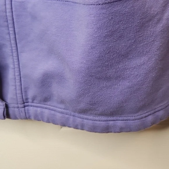 Nordstrom Women's CollectionPurple/Lilac Button Front CottonRibbed Jacket Size L - Picture 8 of 10